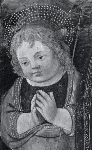 Anonimo — Maestro dell'Epifania di Fiesole - sec. XV - San Giovannino — particolare